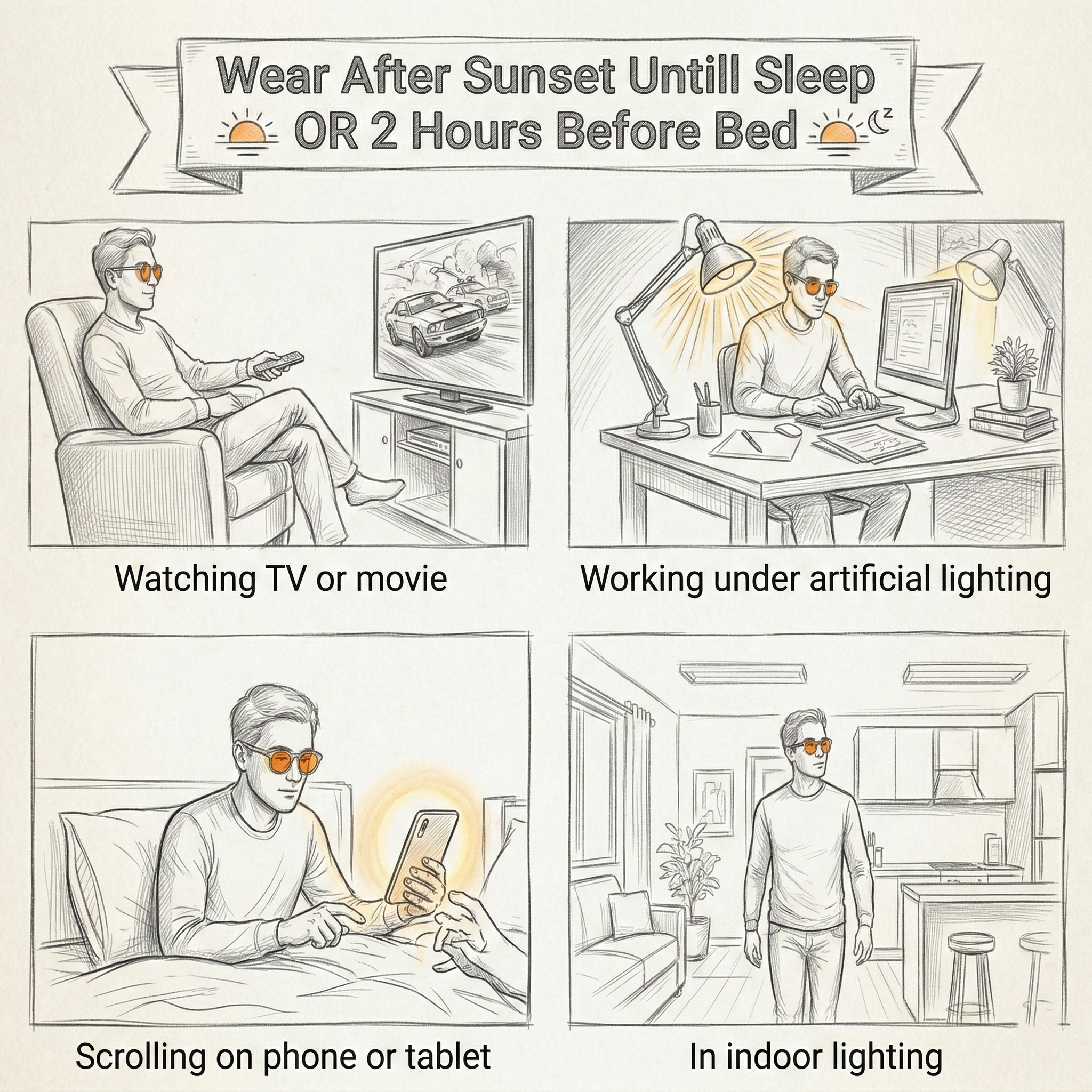 LUNAIRE GLASSES For Relieving Eye Fatigue & Restoring Your DEEP Sleep