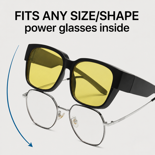 Power Fitover Day GLASSES For People With prescription Glasses