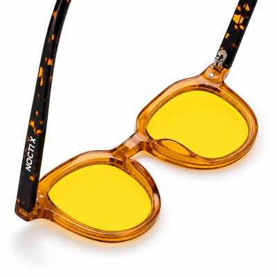 Ivy Designer DAY VISION For Staying Focused & Cut Harsh Blue Light During Daytime (Orange Tortoise)