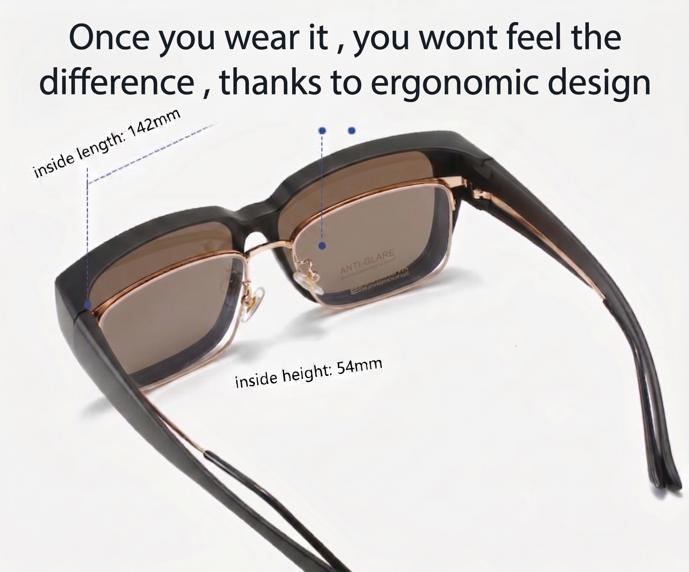 Power Fitover Migraine GLASSES For People With prescription Glasses