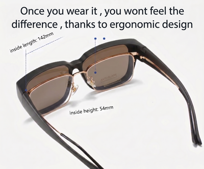 Power Fitover Migraine GLASSES For People With prescription Glasses