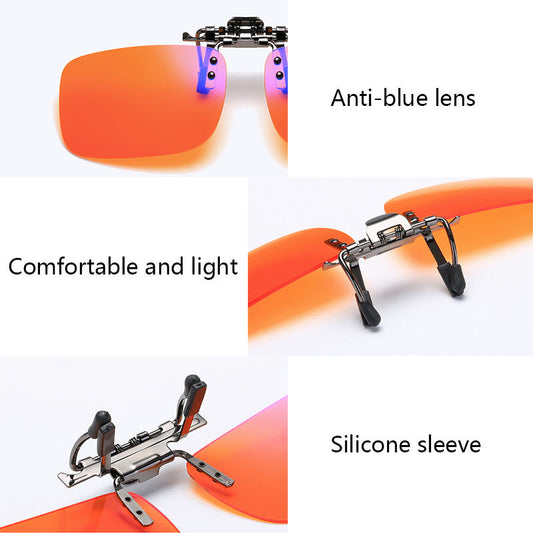 Orbit Clip-On instantly attach to your prescription glasses (Improve eye strain and sleep)