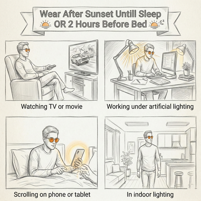 Avora GLASSES For Relieving Eye Fatigue & Restoring Your DEEP Sleep